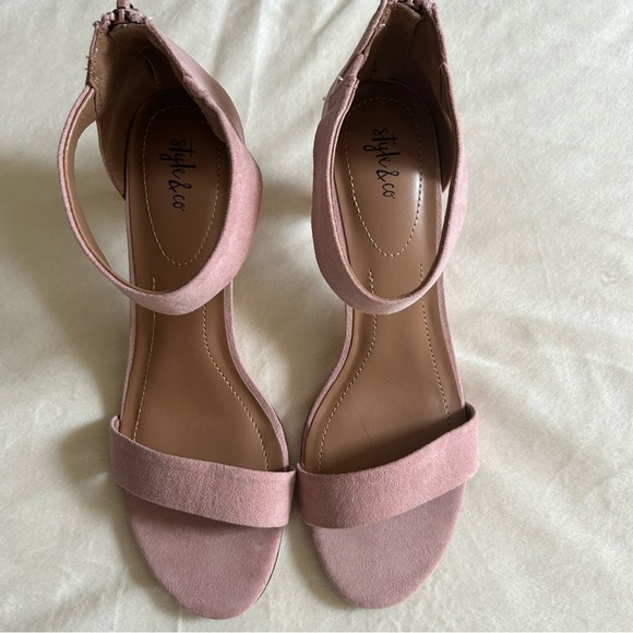 Women's Paycee Two-Piece Dress Sandals Heels Size 9 Style & Co - Picture 1 of 13
